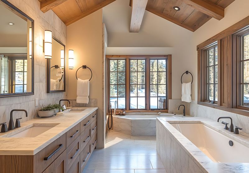 Luxury Bathroom with Custom Features